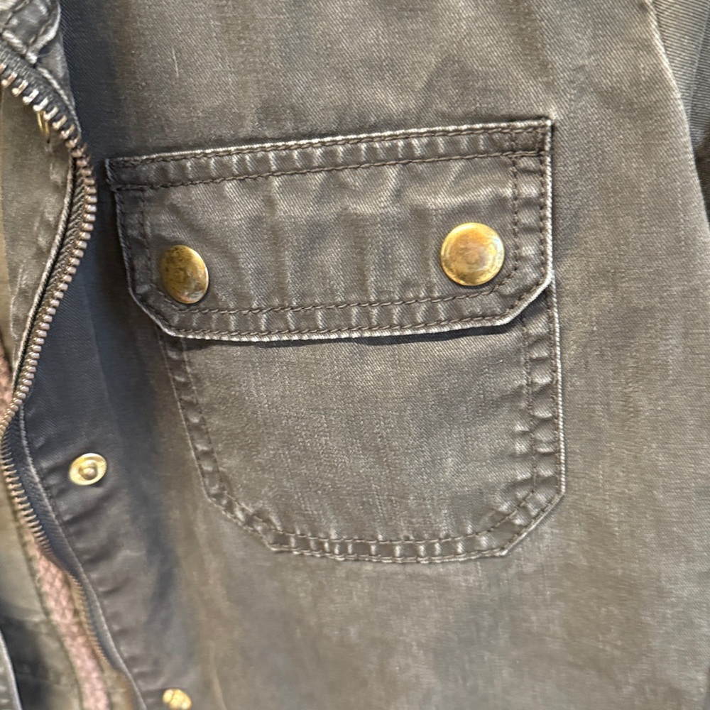 J. Crew Olive Green Jacket with Gold Buttons - Picture 5 of 7